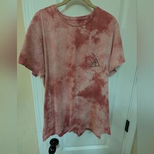 Catch Surf Dark Coral Tie Dye Graphic Tee
